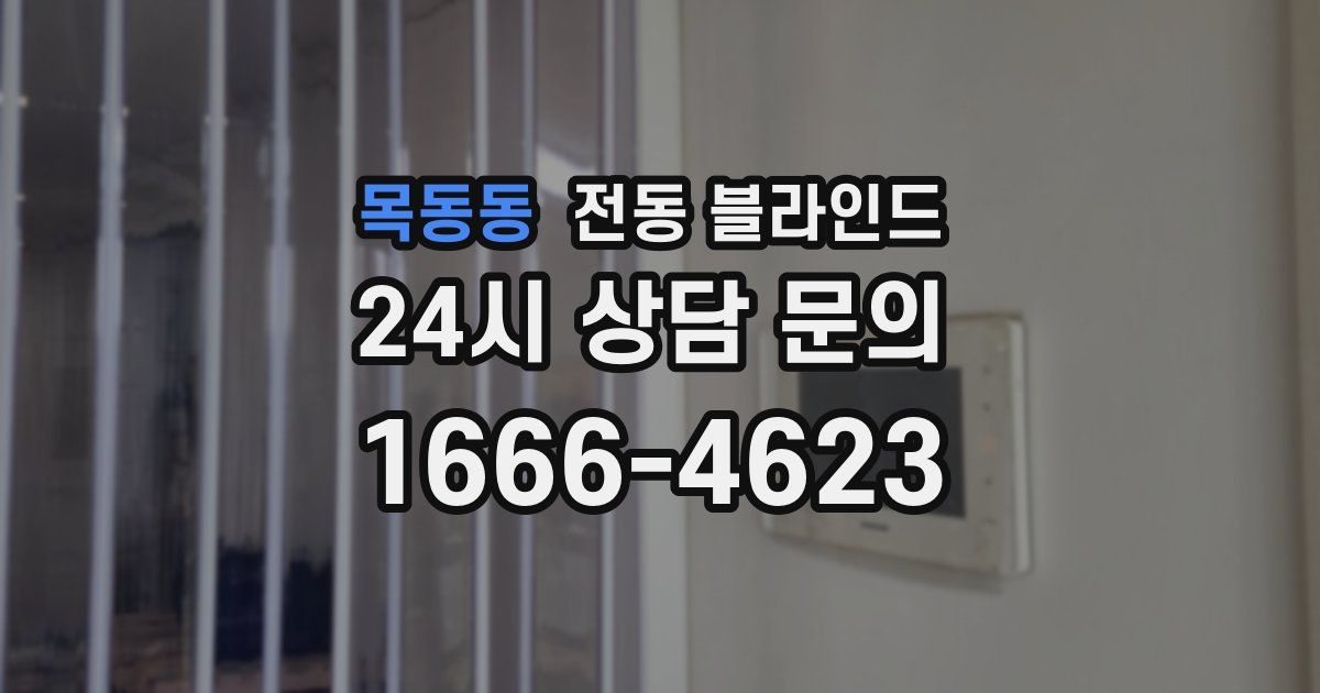 목동동 전동 블라인드