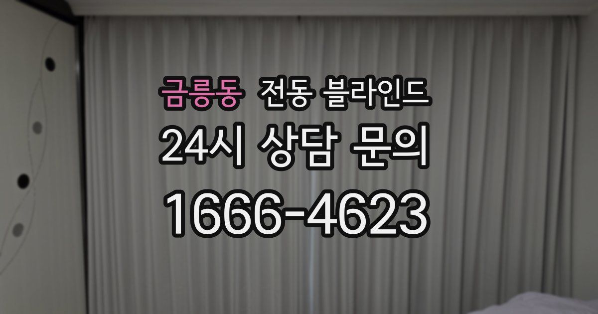 금릉동 전동 블라인드