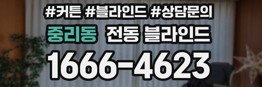 중리동 전동 블라인드