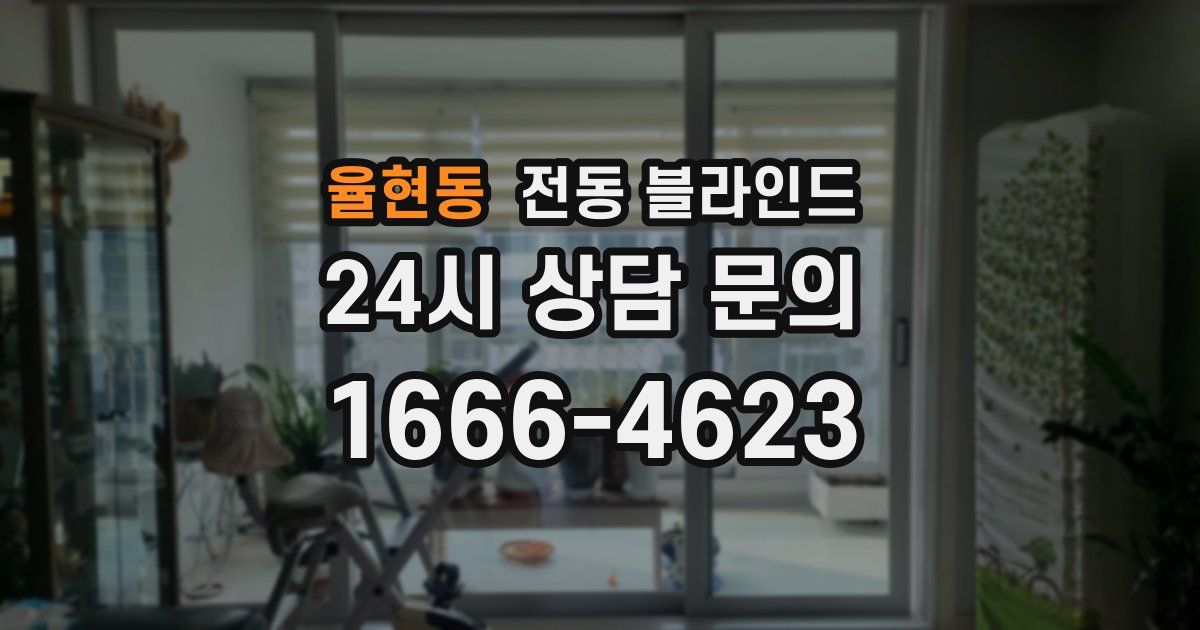 율현동 전동 블라인드