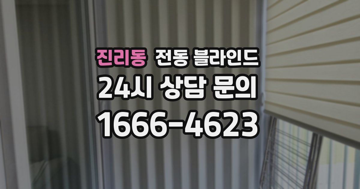 진리동 전동 블라인드