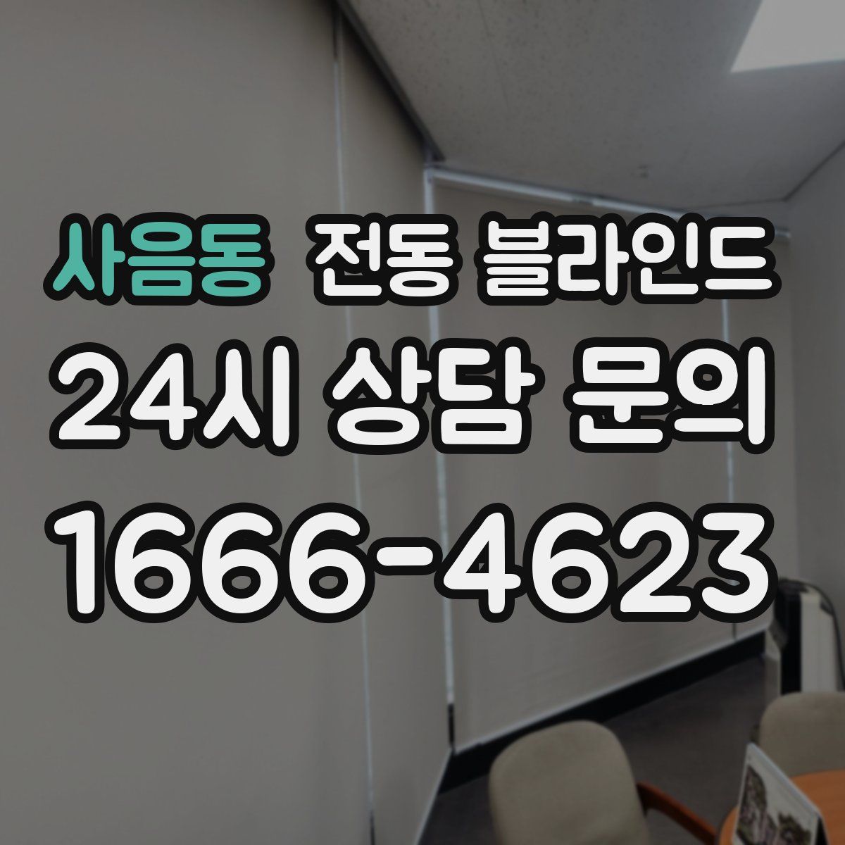 사음동 전동 블라인드