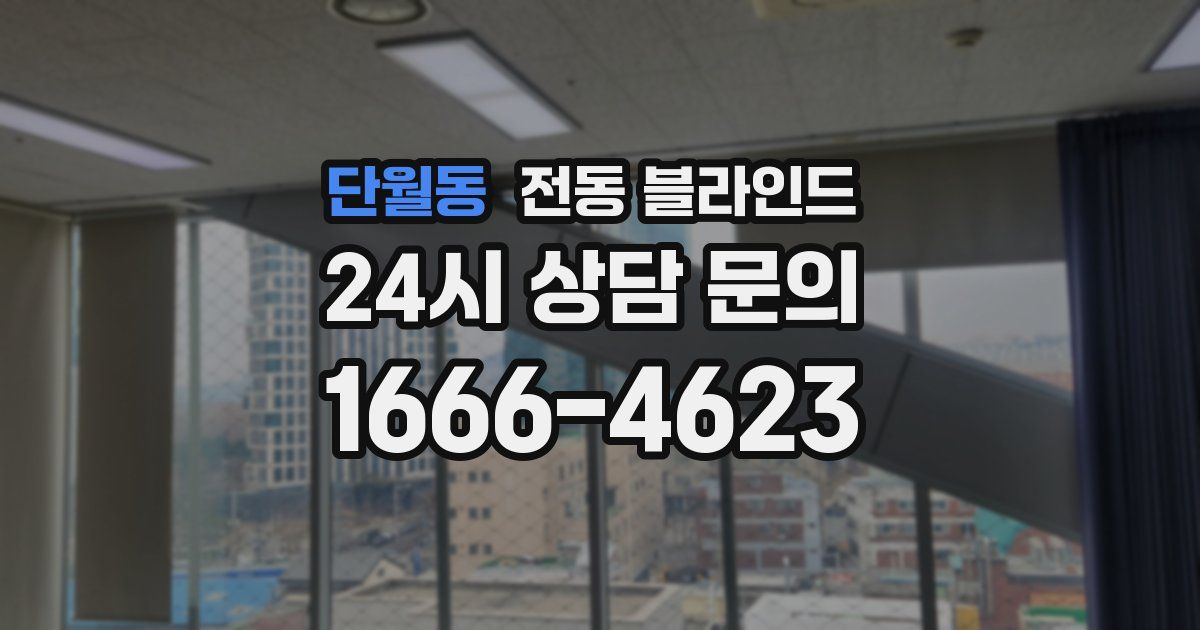 단월동 전동 블라인드