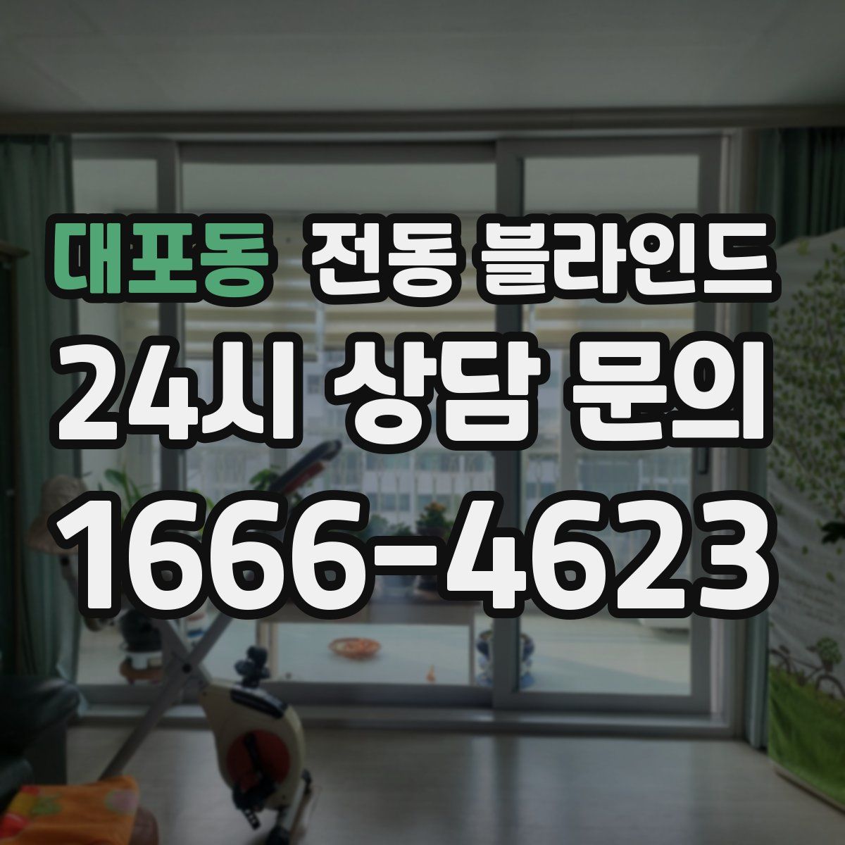 대포동 전동 블라인드
