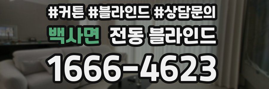 백사면 전동 블라인드