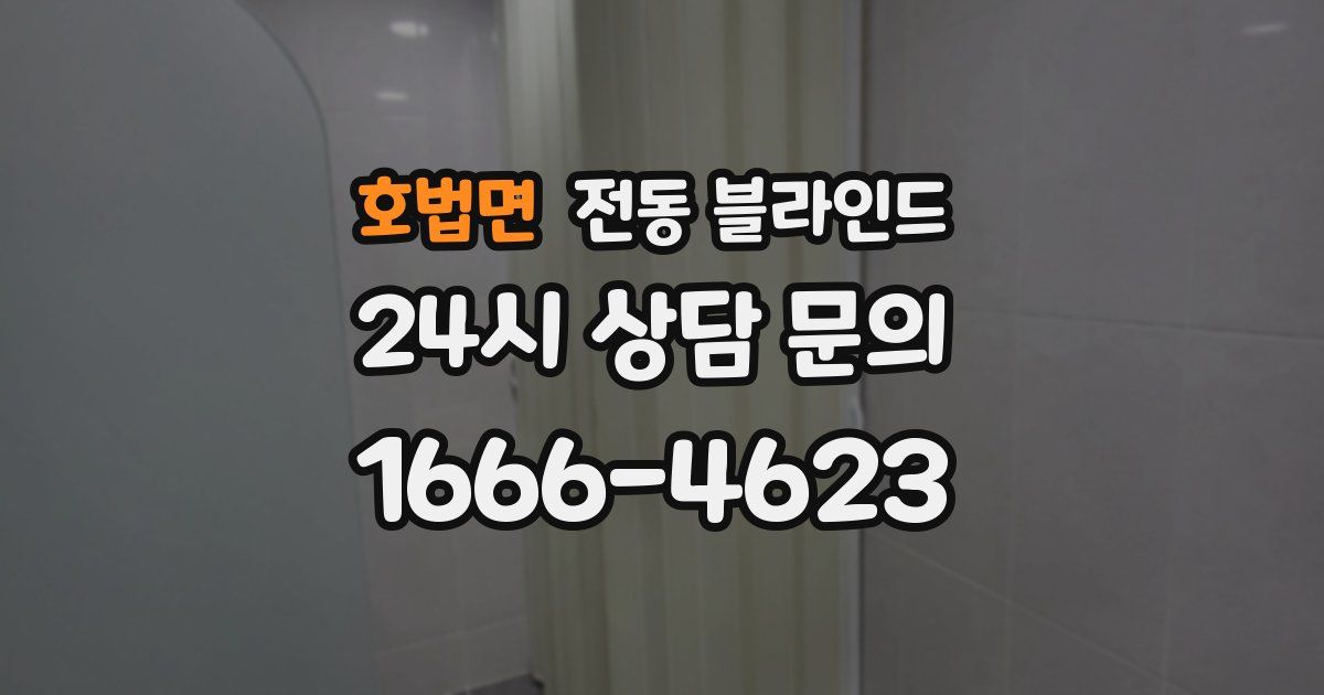 호법면 전동 블라인드