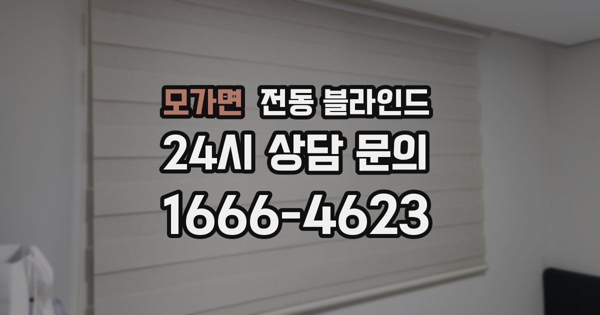 모가면 전동 블라인드