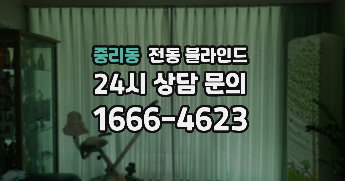 중리동 전동 블라인드