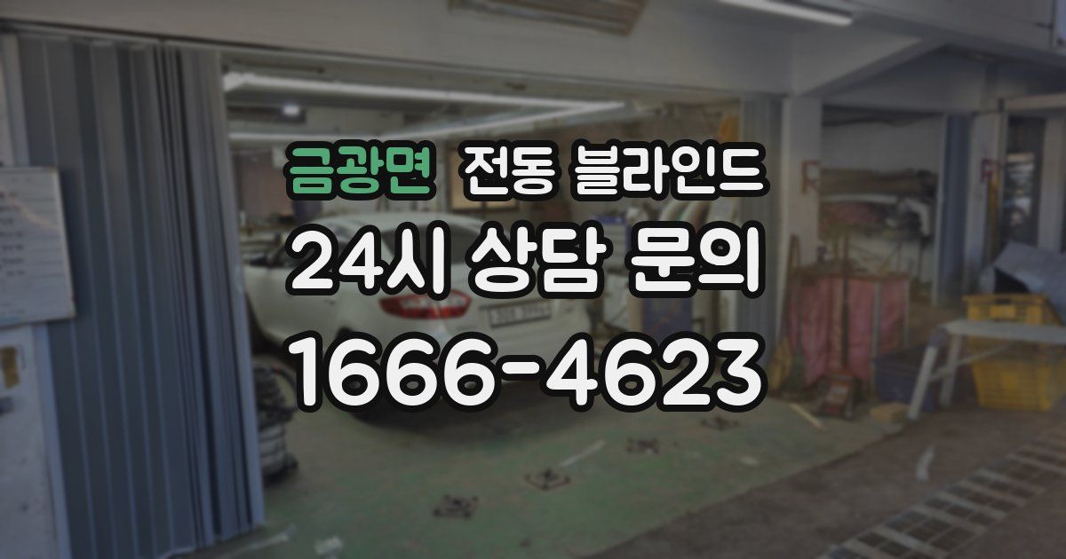금광면 전동 블라인드
