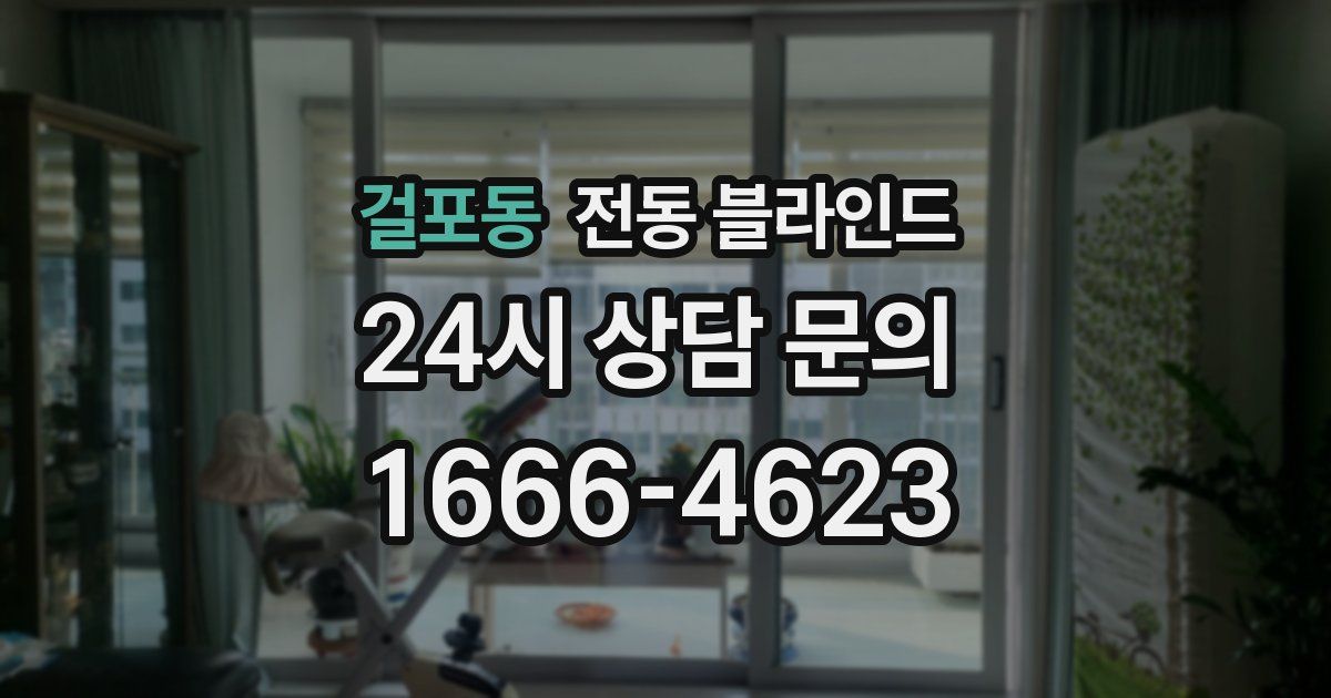 걸포동 전동 블라인드