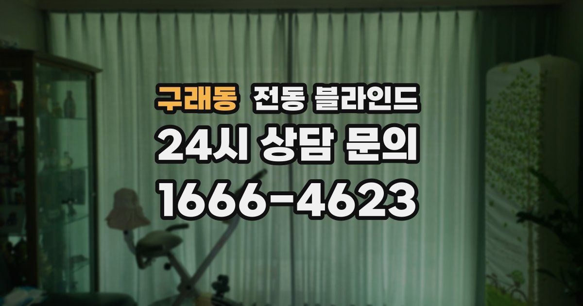 구래동 전동 블라인드
