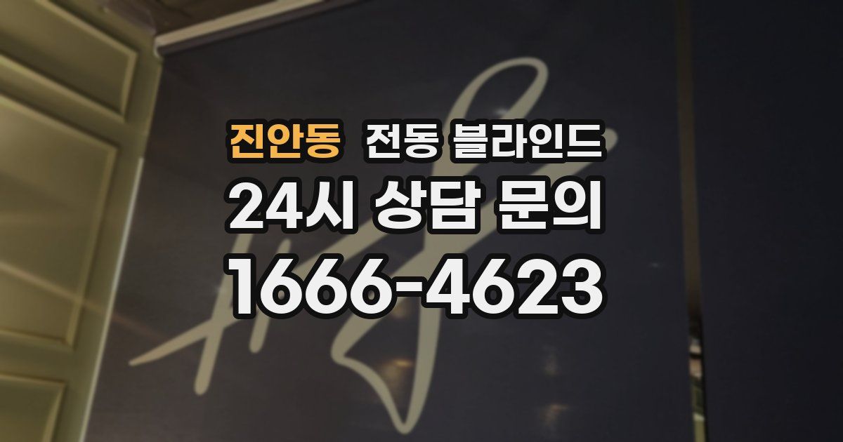 진안동 전동 블라인드