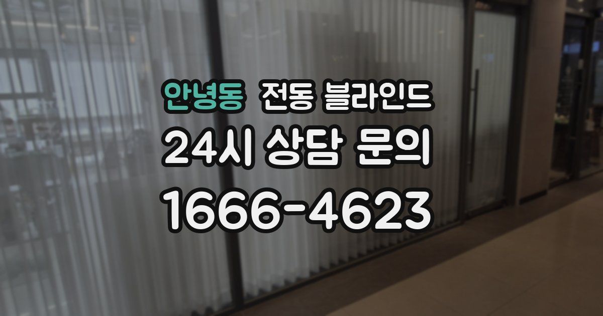 안녕동 전동 블라인드