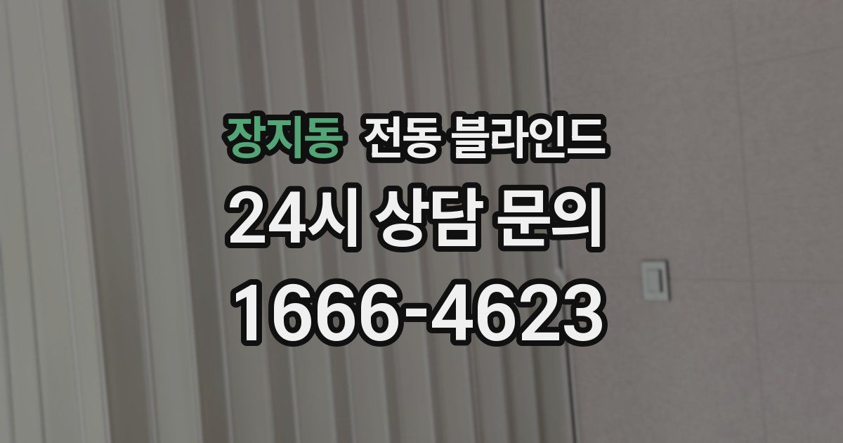 장지동 전동 블라인드