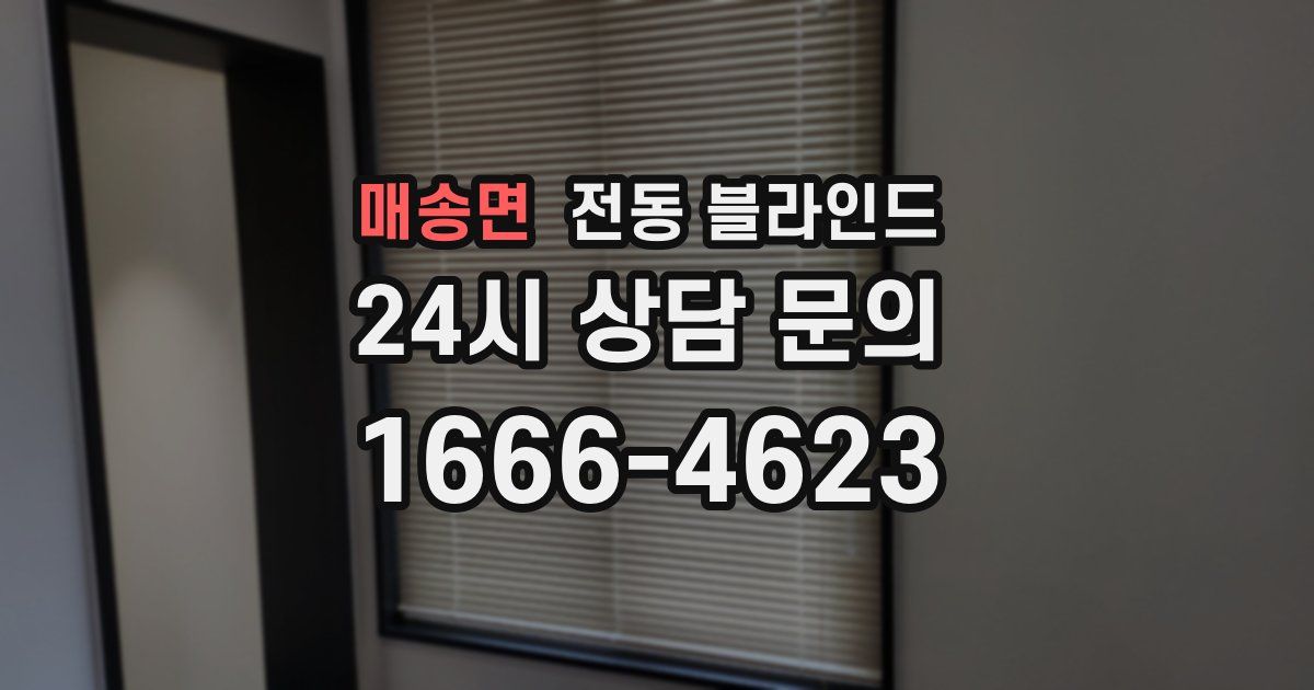 매송면 전동 블라인드