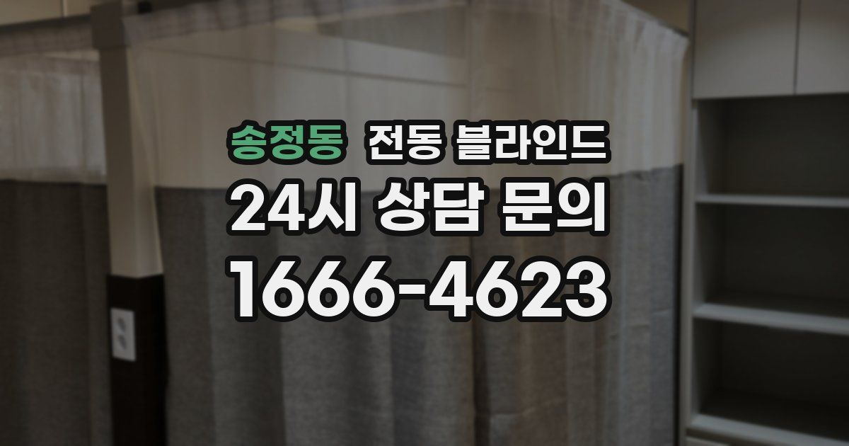 송정동 전동 블라인드