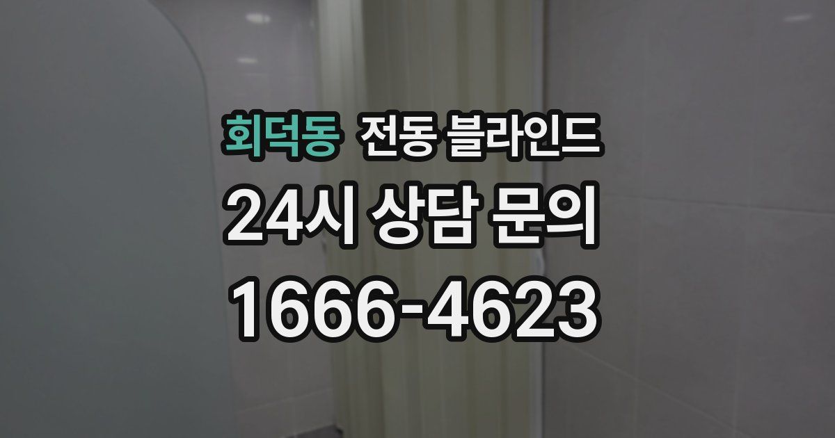 회덕동 전동 블라인드