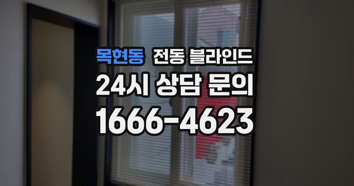 목현동 전동 블라인드
