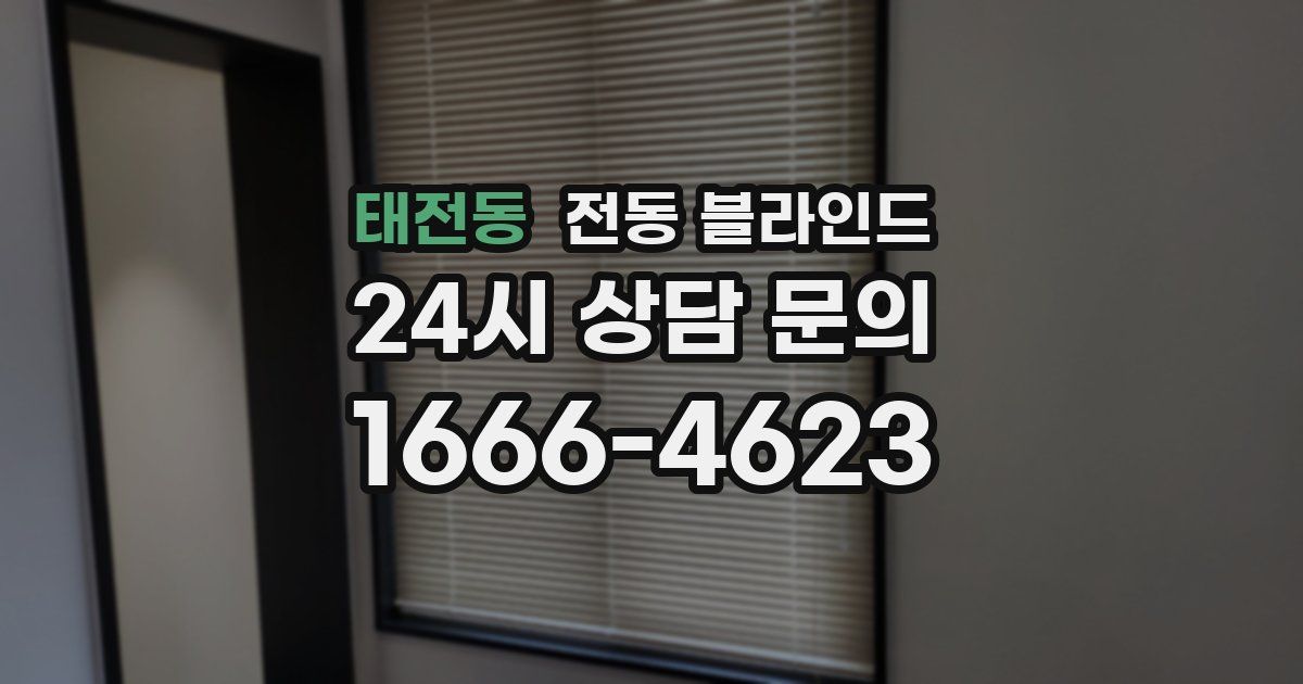 태전동 전동 블라인드