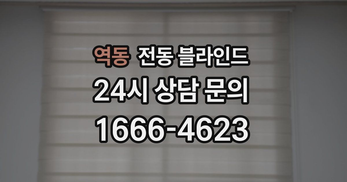 역동 전동 블라인드