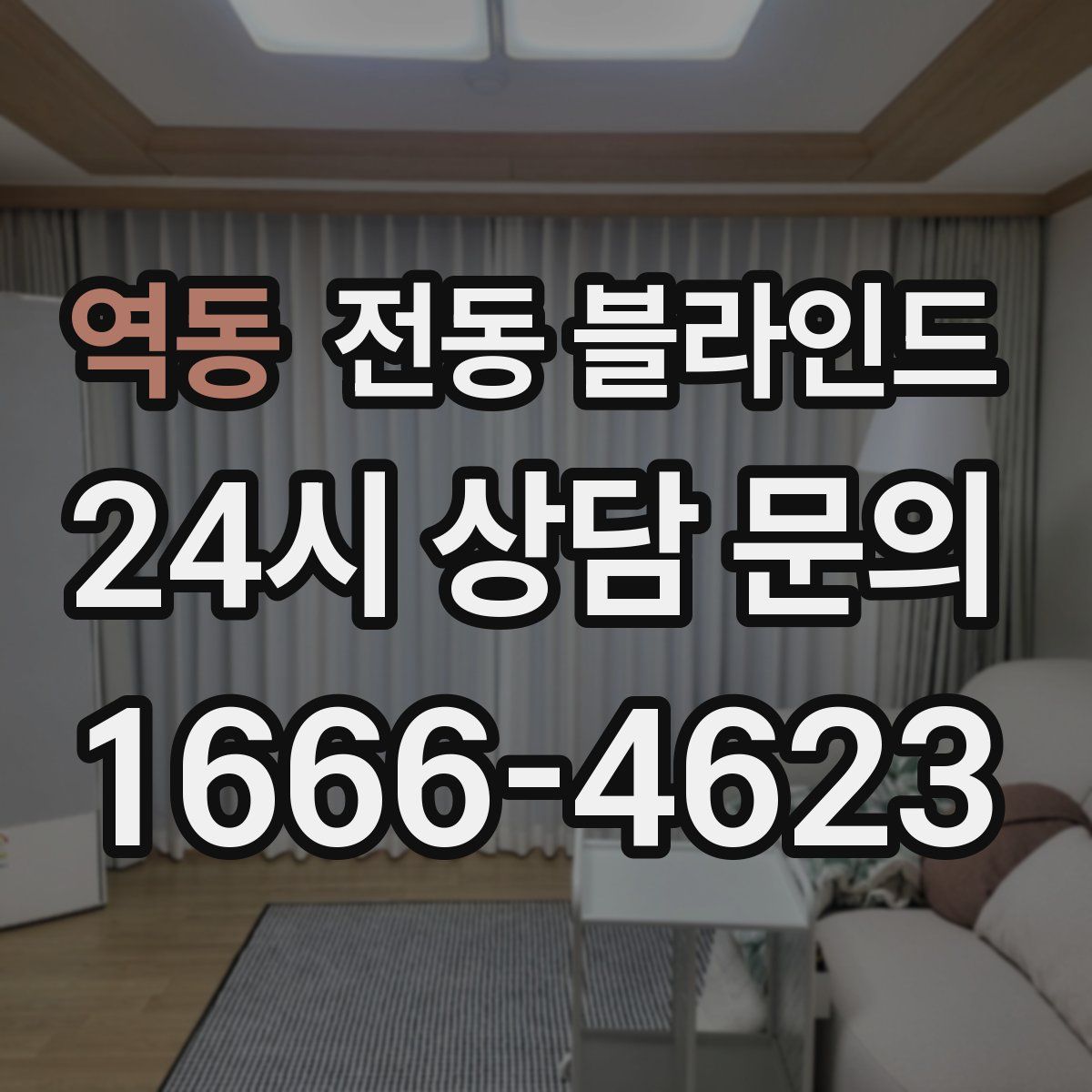 역동 전동 블라인드