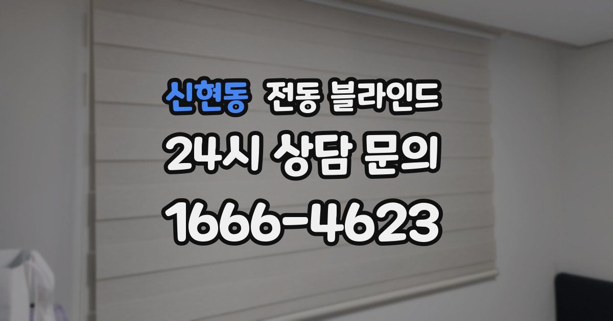 신현동 전동 블라인드