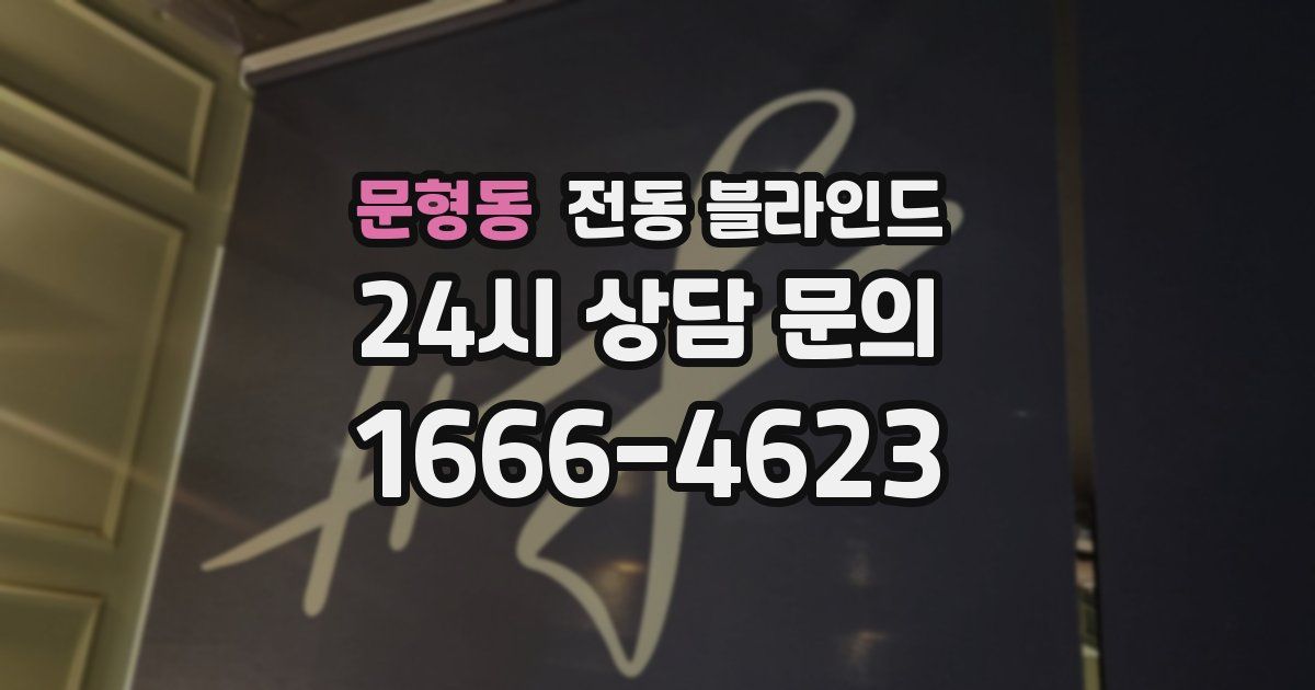 문형동 전동 블라인드