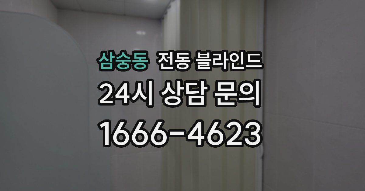 삼숭동 전동 블라인드
