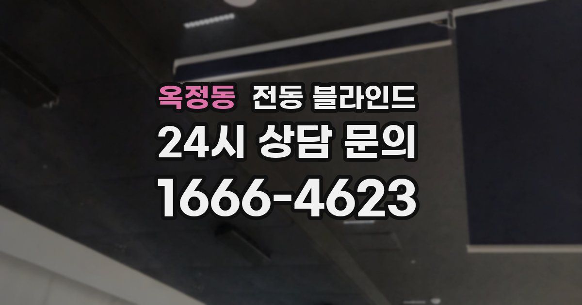 옥정동 전동 블라인드