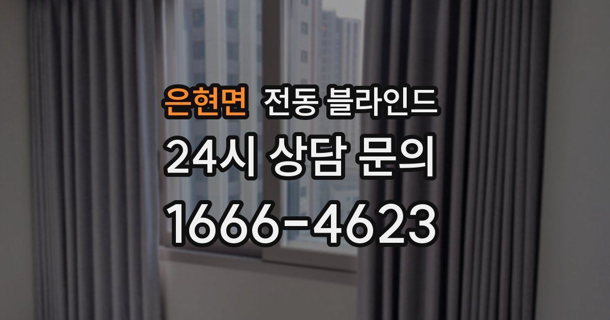 은현면 전동 블라인드