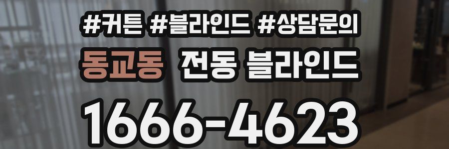 동교동 전동 블라인드