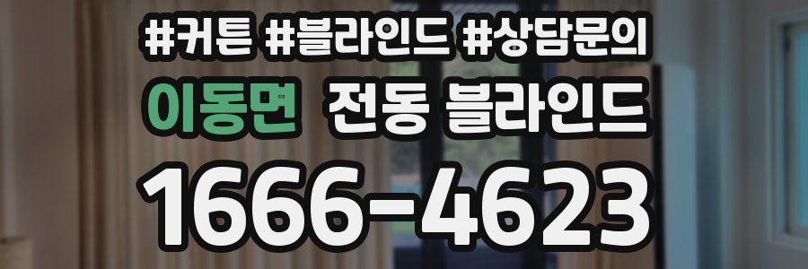 이동면 전동 블라인드