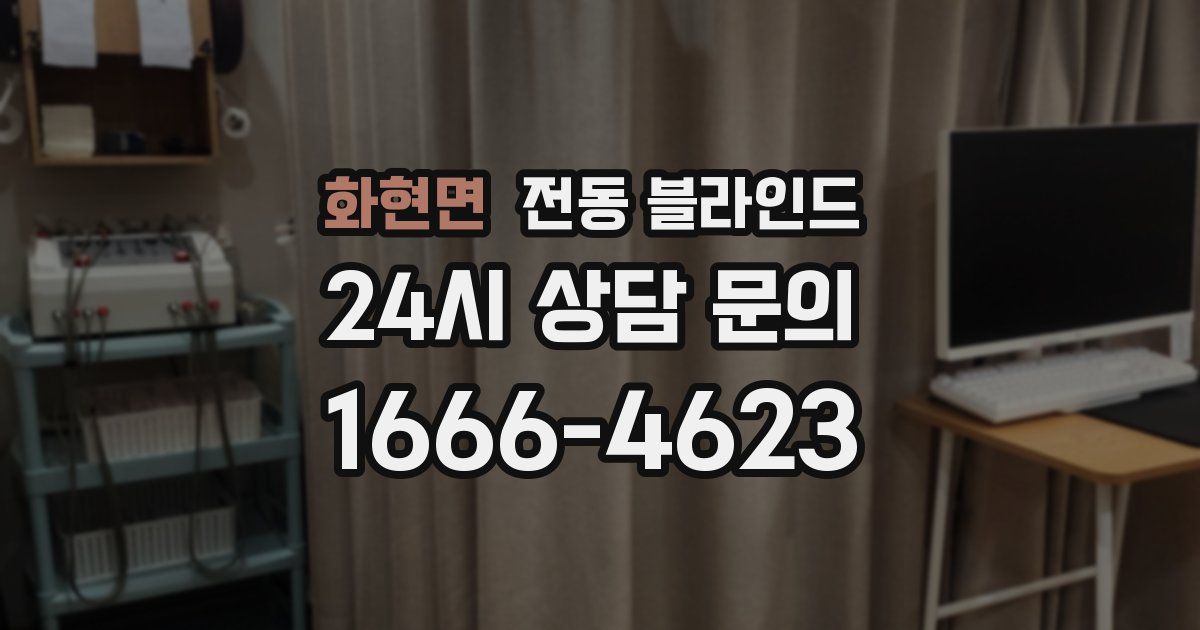 화현면 전동 블라인드