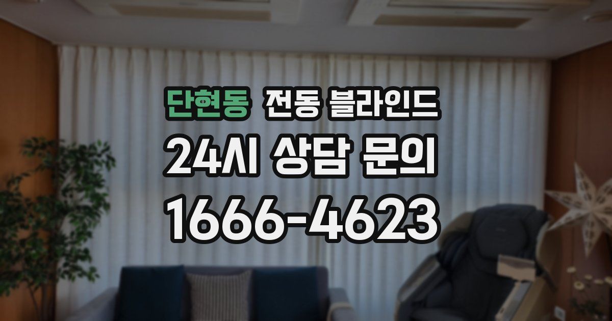 단현동 전동 블라인드
