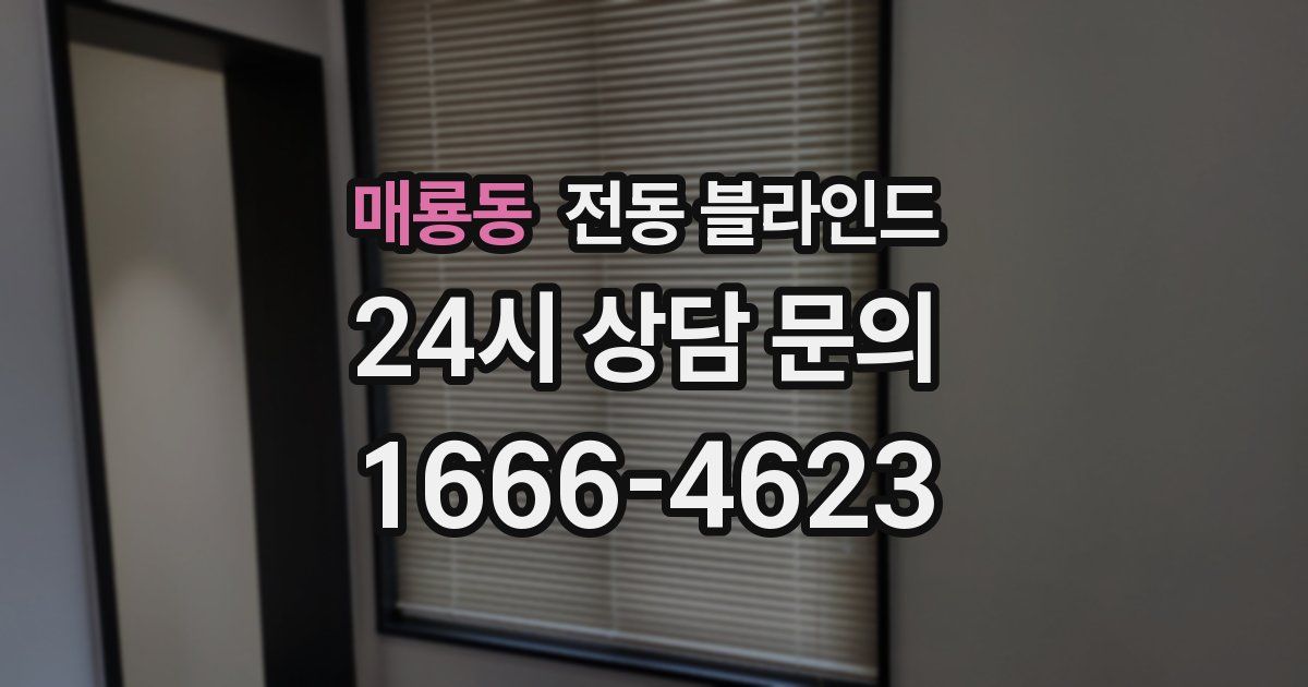 매룡동 전동 블라인드