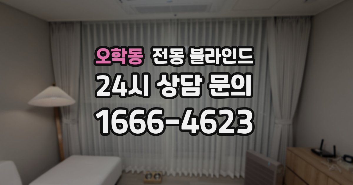 오학동 전동 블라인드