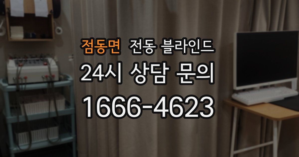 점동면 전동 블라인드