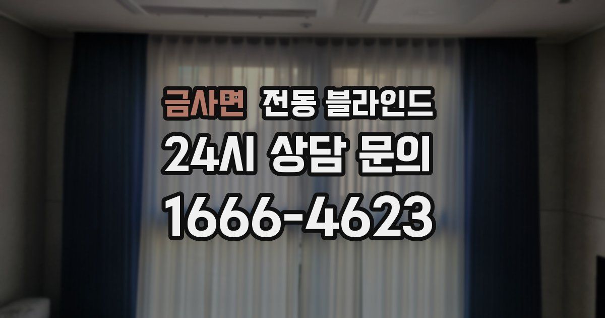 금사면 전동 블라인드