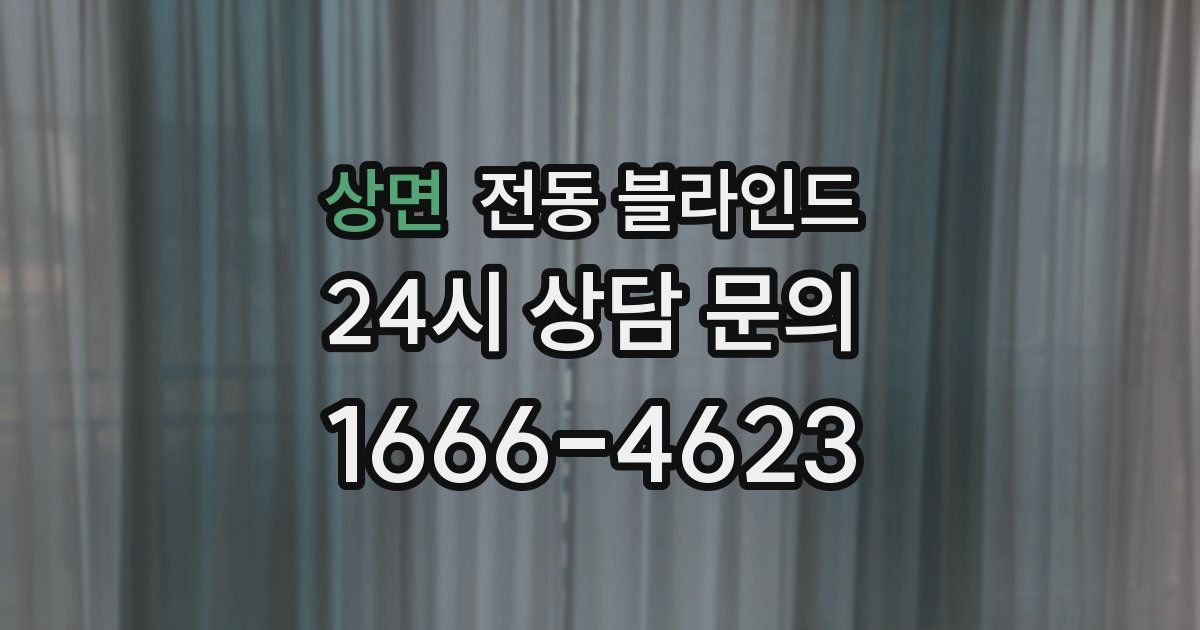 상면 전동 블라인드
