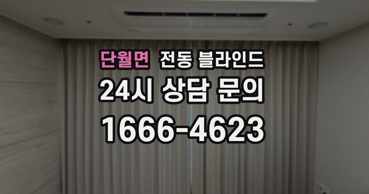 단월면 전동 블라인드