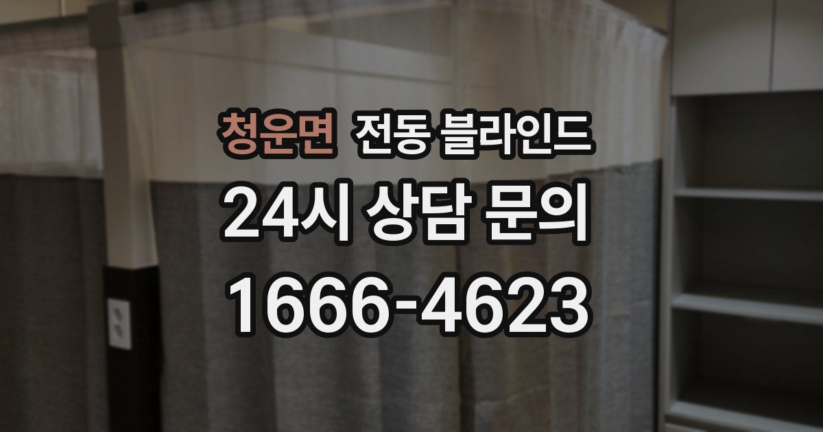 청운면 전동 블라인드