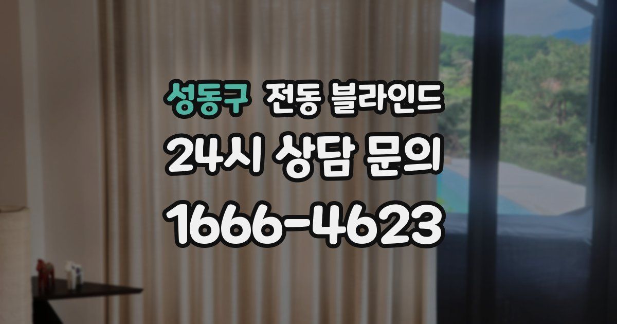 성동구 전동 블라인드