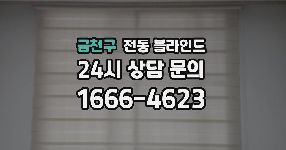 금천구 전동 블라인드