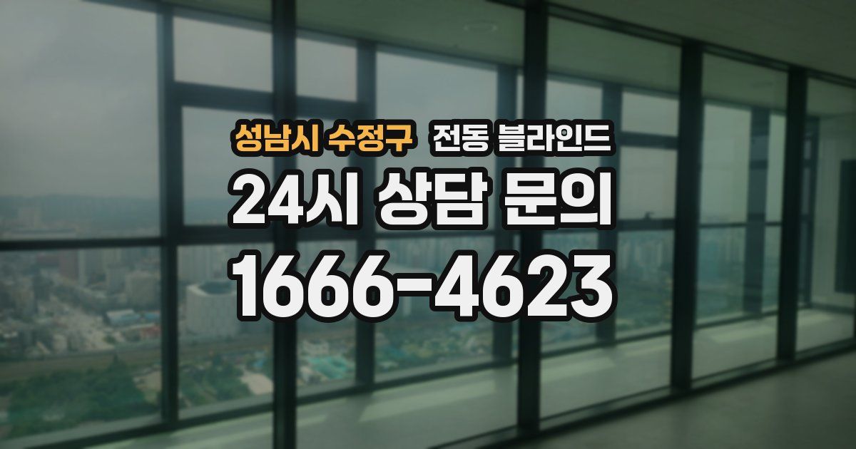 성남시 수정구 전동 블라인드