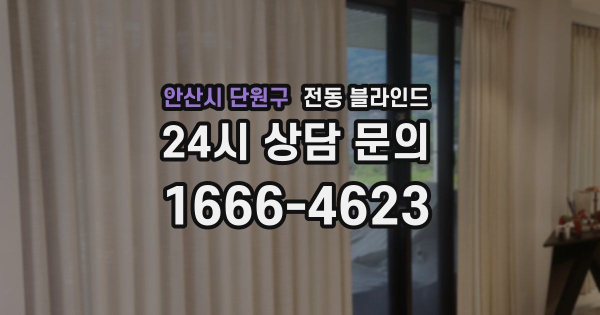 안산시 단원구 전동 블라인드