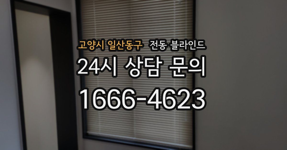 고양시 일산동구 전동 블라인드