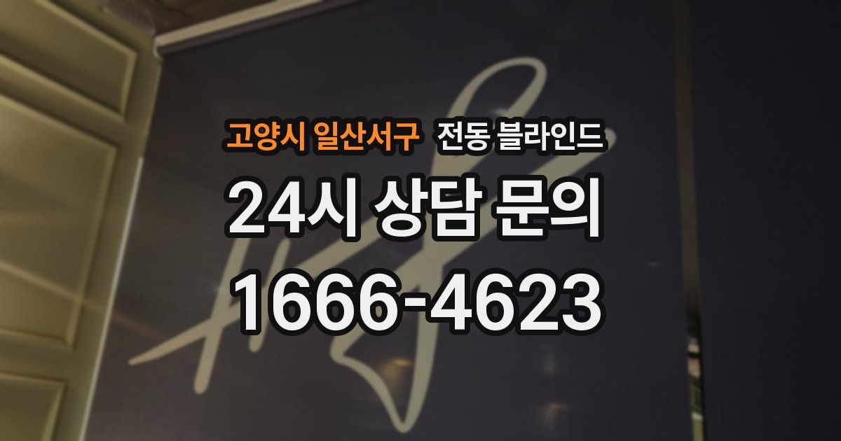 고양시 일산서구 전동 블라인드