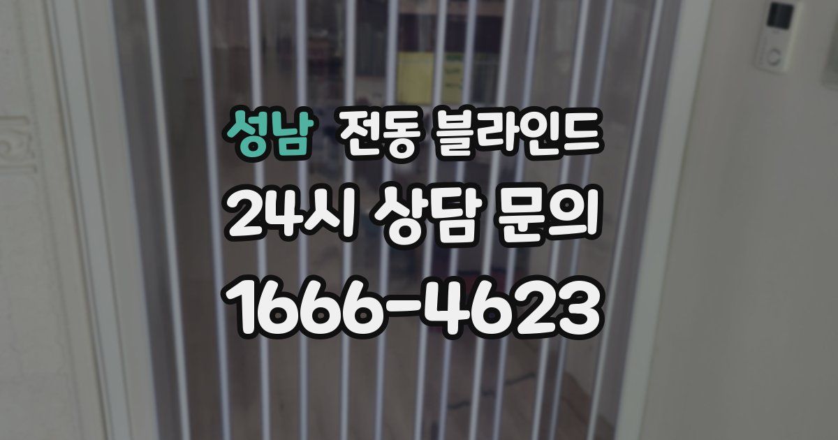 성남 전동 블라인드