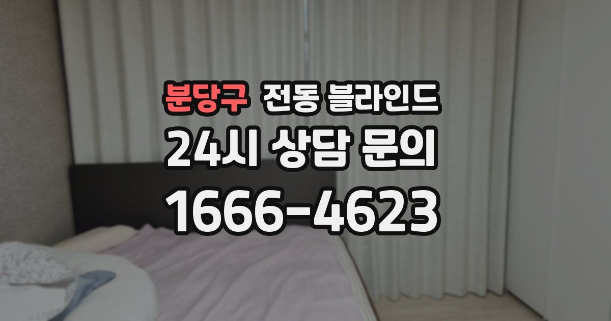 분당구 전동 블라인드