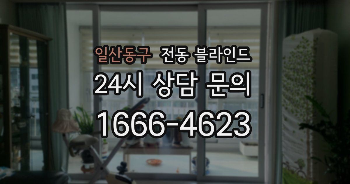 일산동구 전동 블라인드